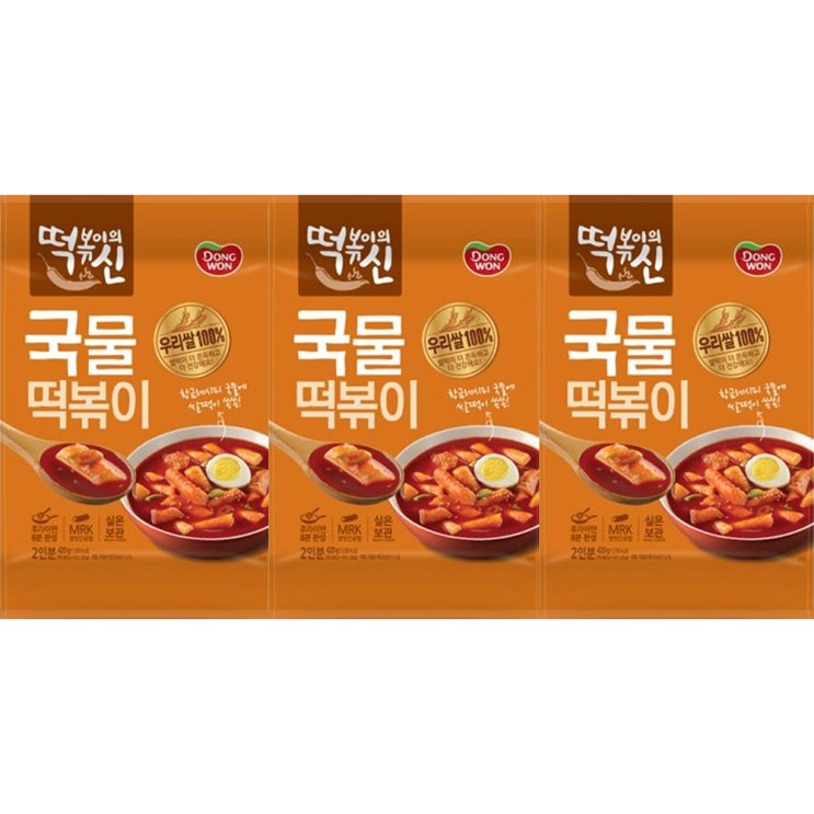 동원 떡볶이의 신 국물떡볶이, 420g, 3개 추천해요