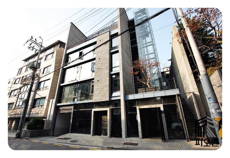  학동역 앞 멋드러진 외관 사무실 - 60평, 룸3개, 자주식주차 2대!!
