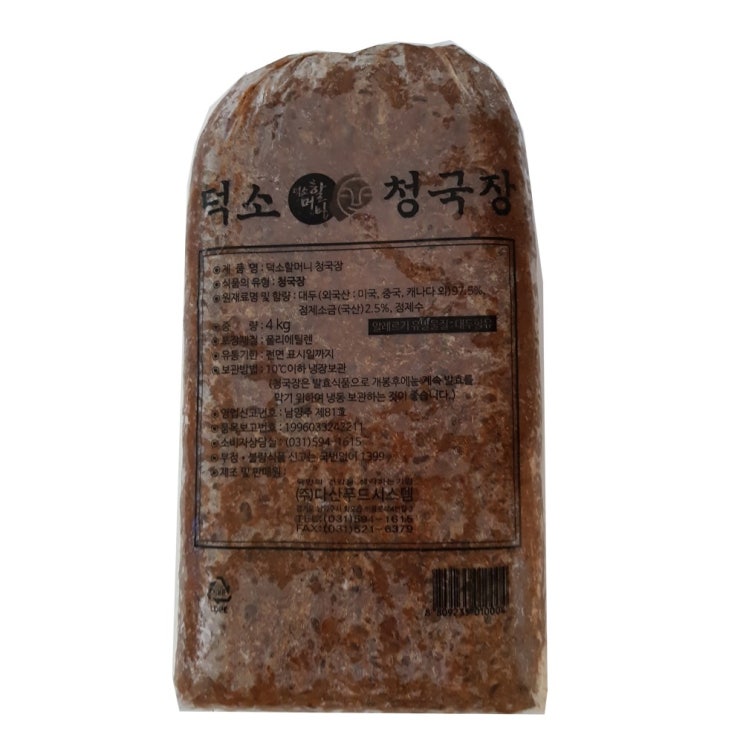 팔도보부상 덕소할머니 청국장, 1Ea, 4kg 추천해요 팔도보부상 덕소할머니 청국장, 1Ea, 4kg 추천해요
