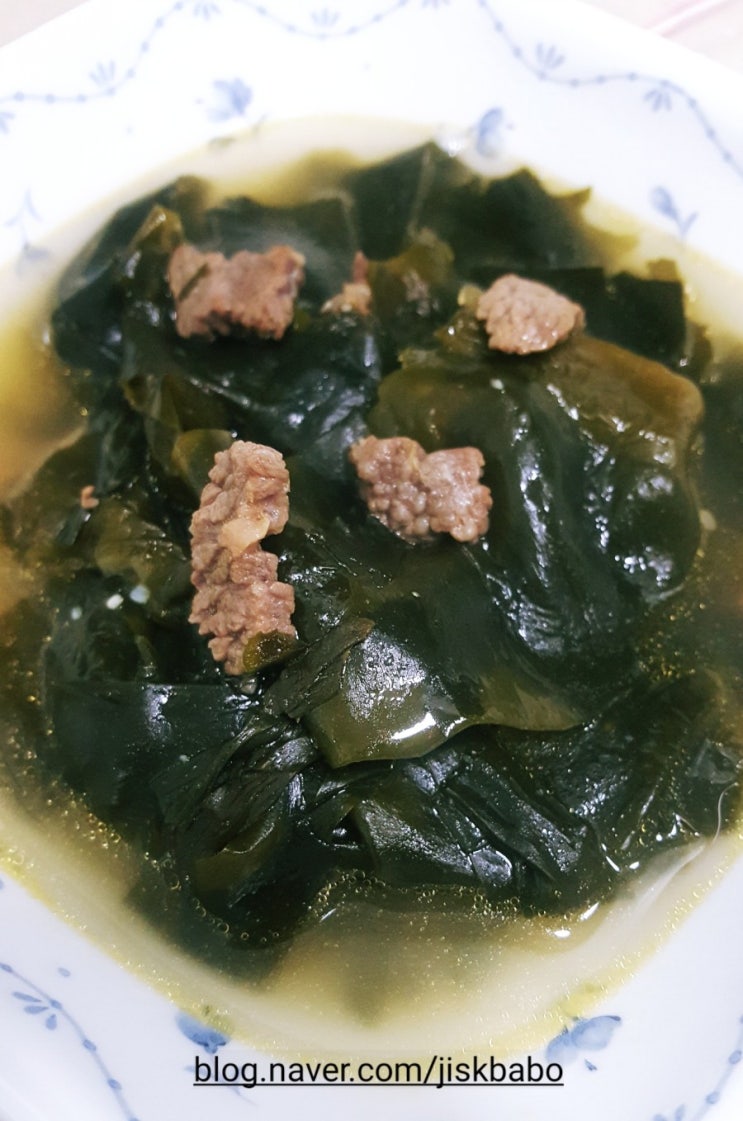  백종원 소고기미역국레시피,전라도식미역국:)