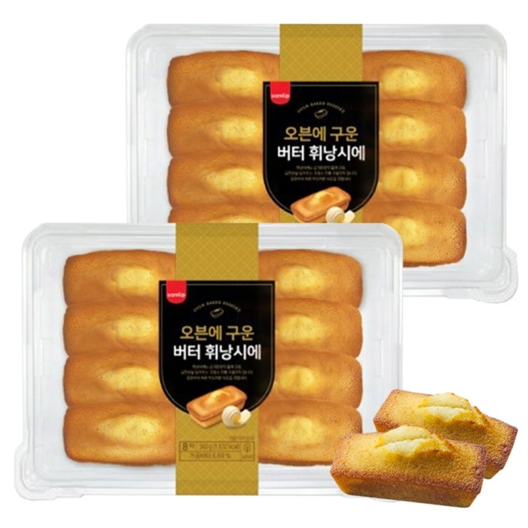   플랜비 삼립 오븐에 구운 버터 휘낭시에 360g 2개