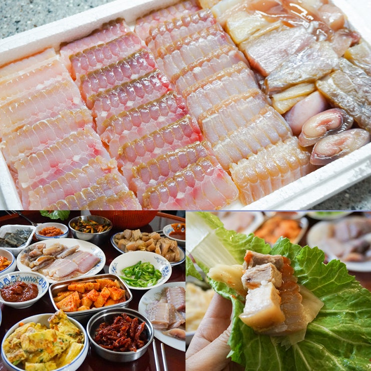  흑산도홍어 가격 착하게 삼합 먹기