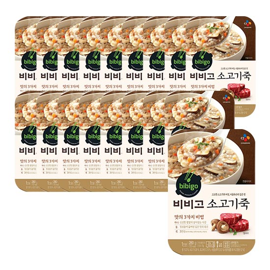 (로켓배송)비비고 소고기죽, 280g, 18개입 추천해요 (로켓배송)비비고 소고기죽, 280g, 18개입 추천해요