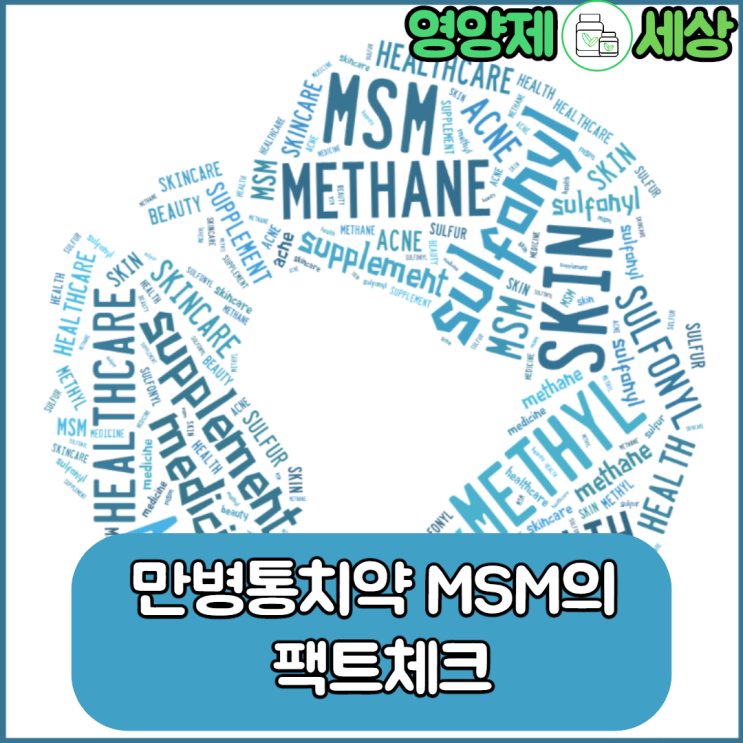  관절 영양제 ? 피부 영양제? 헬스 보충제? MSM의 정체는 무엇일까