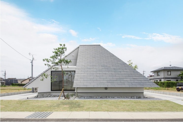 사각뿔 독특한 풍차 형 변형 피라미드 구조 피라미드 주택