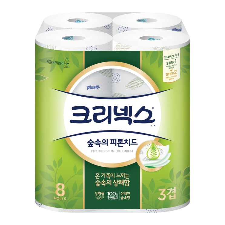 크리넥스 숲속의 피톤치드 천연펄프 3겹 롤화장지 25m, 8롤, 1팩 추천해요 크리넥스 숲속의 피톤치드 천연펄프 3겹 롤화장지 25m, 8롤, 1팩 추천해요