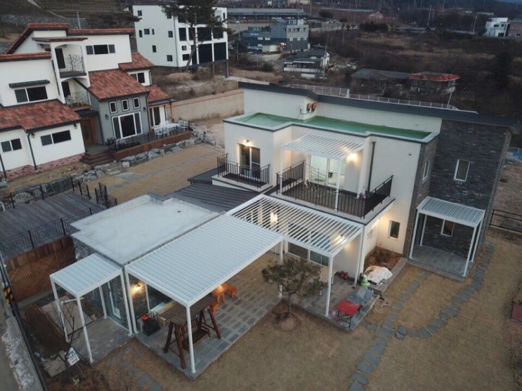  예쁜전원주택 만드는 인테리어, 프레임리스 유리폴딩으로 완성!