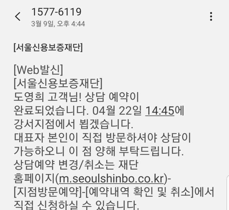  초보스마트스토어 신용보증재단에 대출받아보기 1탄