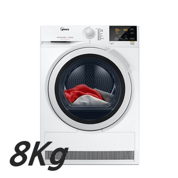  <핫딜><핫딜>가성비가 좋은 위닉스 텀블건조기 8KG 화이트 HB8M80-HWK, 의류건조기 들여가세요~~