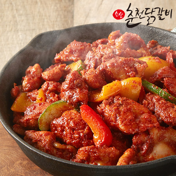 [춘천닭갈비]국내산 닭으로 만든 순살 춘천닭갈비 500 x 4팩, 단품 추천해요