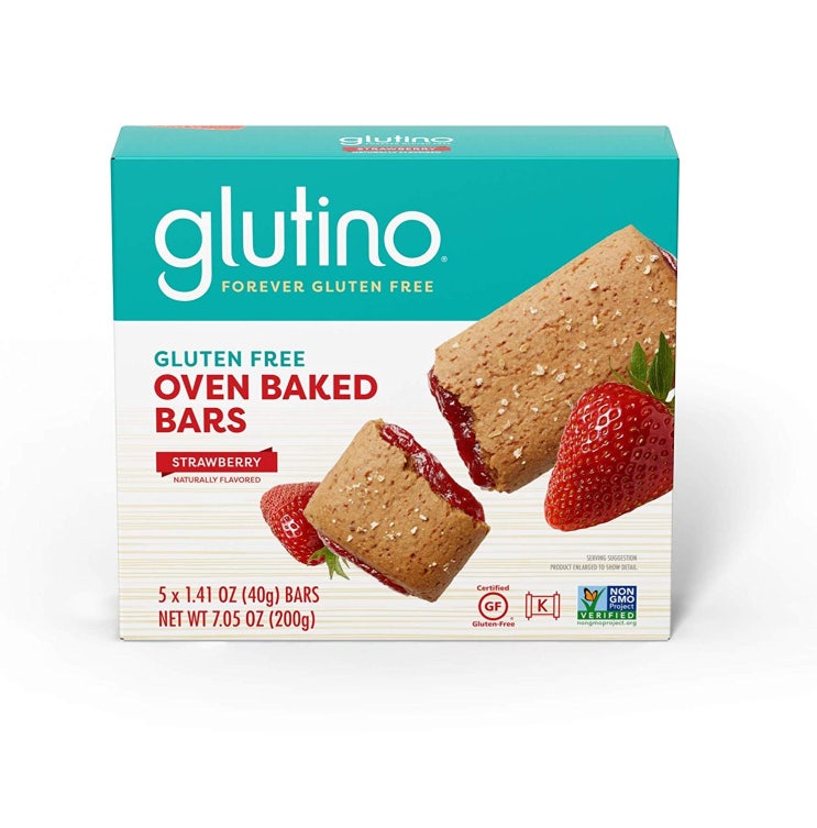   Glutino 오븐 구운 바 딸기 자연적으로 맛을 낸 5 백작에 의해 글루텐 무료 상세설명참조
