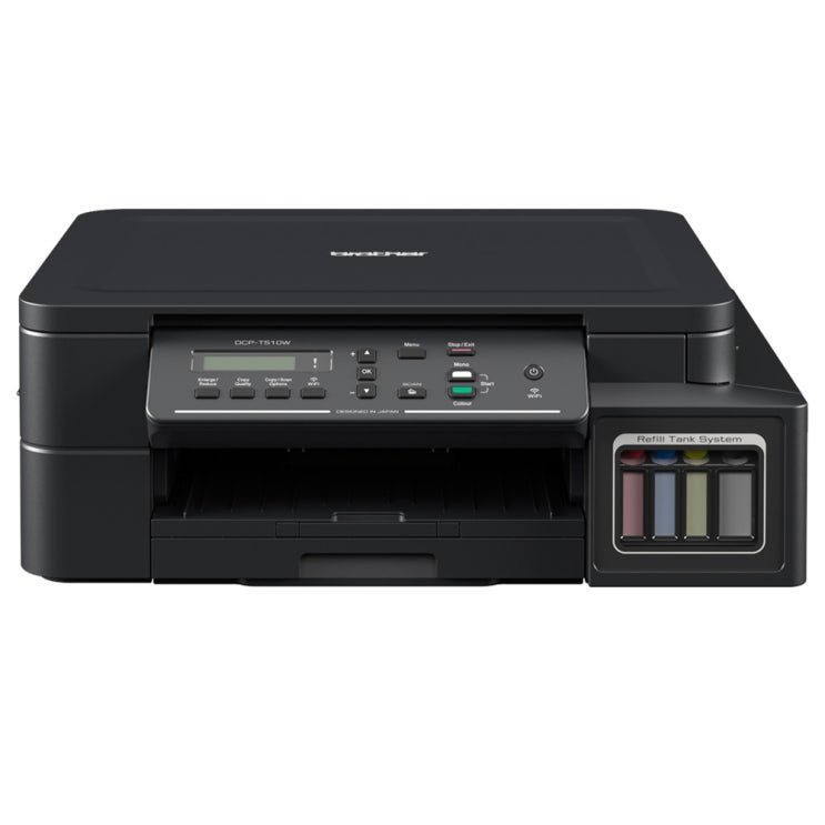  <핫딜><핫딜>가성비가 좋은 브라더 무한 잉크젯 복합기 DCP-T510W, 단일 색상 들여가세요~~