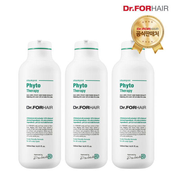   닥터포헤어 피토테라피 천연 샴푸 500ml 3개 단품