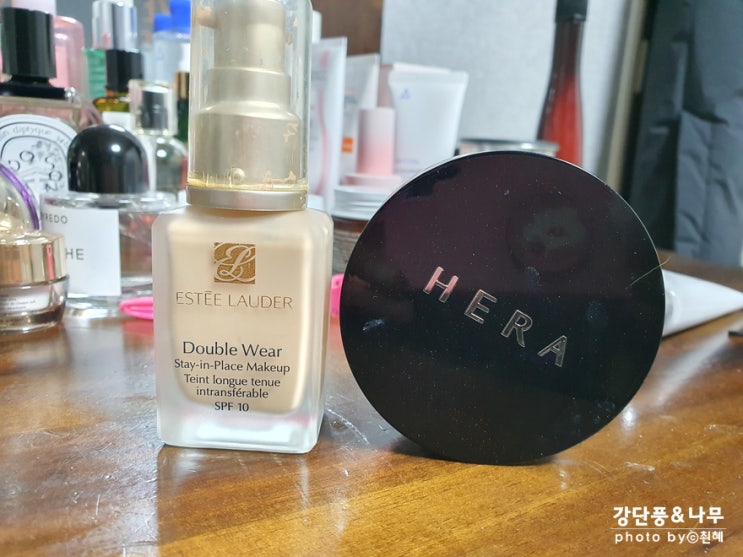  헤라 블랙쿠션 에스티로더 더블웨어 비교후기