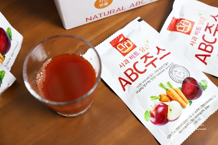  디톡스 ABC주스 간편하게! 단디푸드 사과비트당근주스