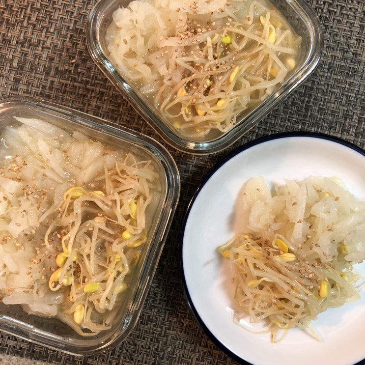  콩나물볶음 무나물볶음/ 손쉽게 만들어 더 맛있는 콩나물볶음 무나물볶음 만들어보아요