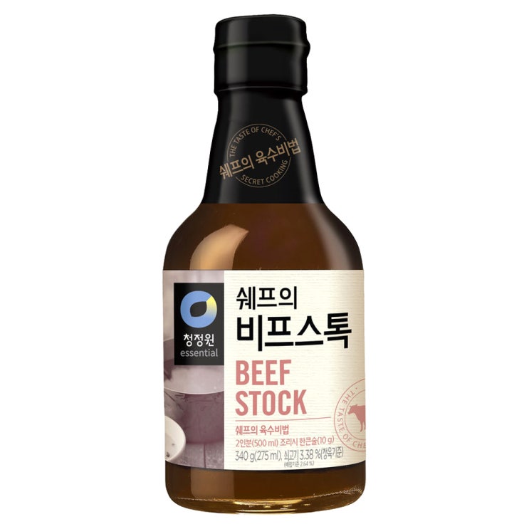 (로켓배송)청정원 쉐프의 비프스톡, 340g, 1개 추천해요