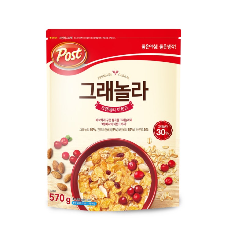 (로켓배송)포스트 그래놀라 크랜베리 아몬드 시리얼, 570g, 1개 추천해요 (로켓배송)포스트 그래놀라 크랜베리 아몬드 시리얼, 570g, 1개 추천해요