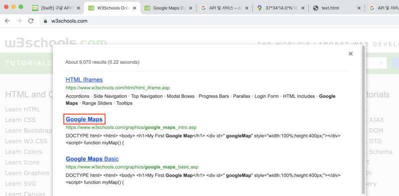 node js 구글맵 실습 네이버 블로그