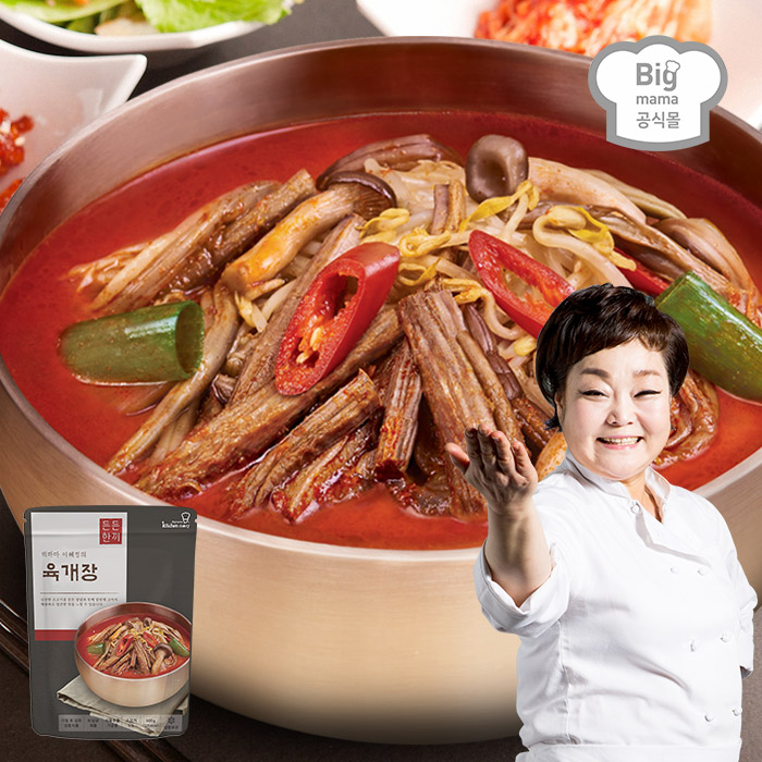 빅마마 이혜정 든든한끼 얼큰 육개장 500g 4팩 기타즉석식품, 단품 추천해요