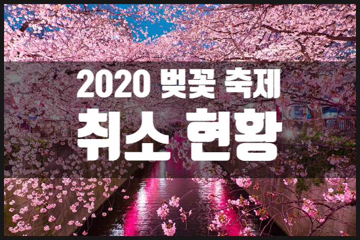  2020 여의도 벚꽃축제, 진해 군항제 및 지역 축제 취소 소식 (+ 코로나19 종식 희망 릴레이)