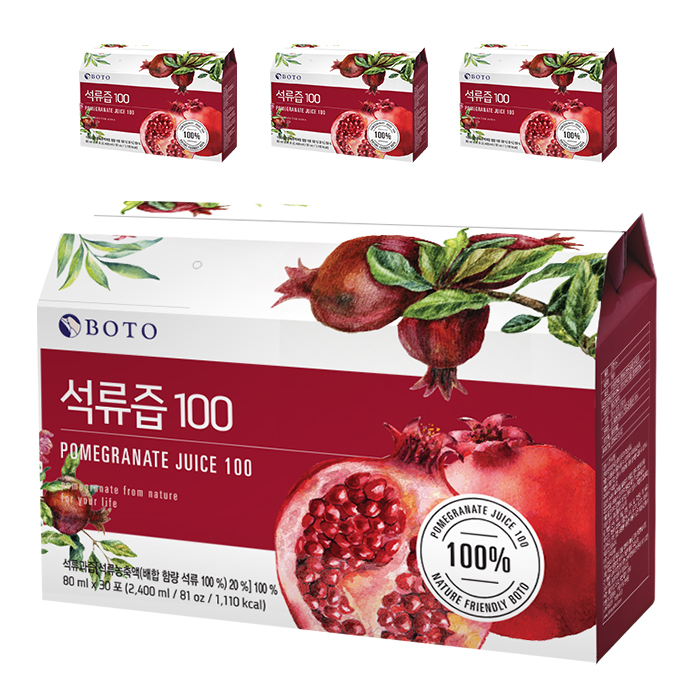 (로켓배송)보뚜 석류즙 100, 80ml, 120개 추천해요