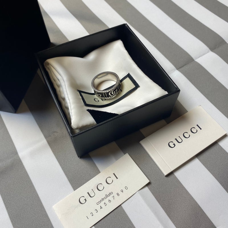 구찌 더블 G 반지 Gucci double G silver ring review : 네이버 블로그