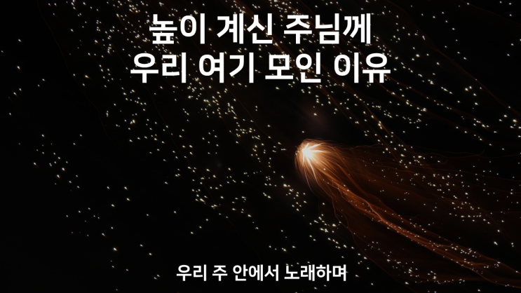  우리 주 안에서 노래하며