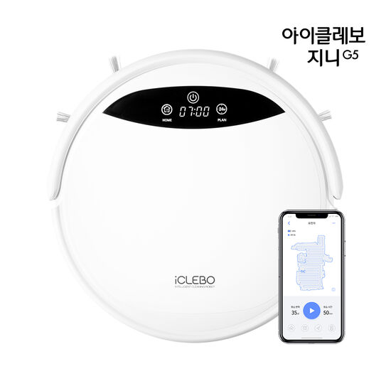  아이클레보 지니 로봇청소기 G5 YCRM0910W 단품