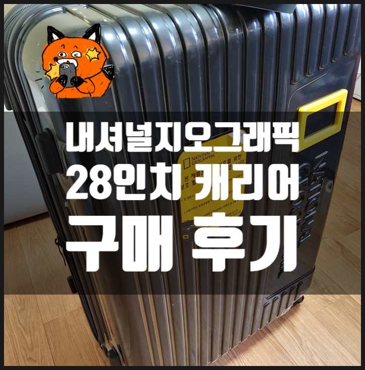  내셔널지오그래픽 캐리어 28인치 구매 후기 및 추천 :: NG N6501E 화물용 특대형 캐리어 (다크그레이)