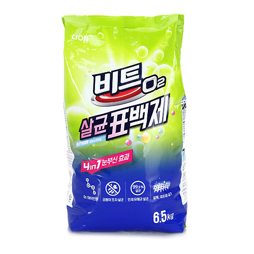  비트 오투 화이트닝표백제 65kg 일반 드럼 겸용 분말표백제 1개