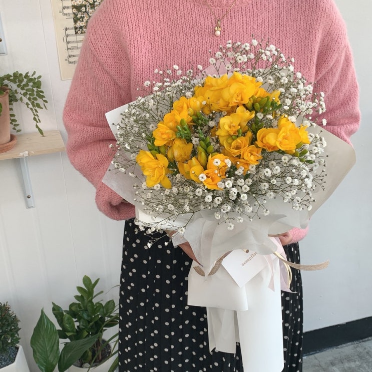  송탄꽃집 평택고덕꽃집 고덕신도시꽃집 화이트데이 꽃다발 추천드려요:)