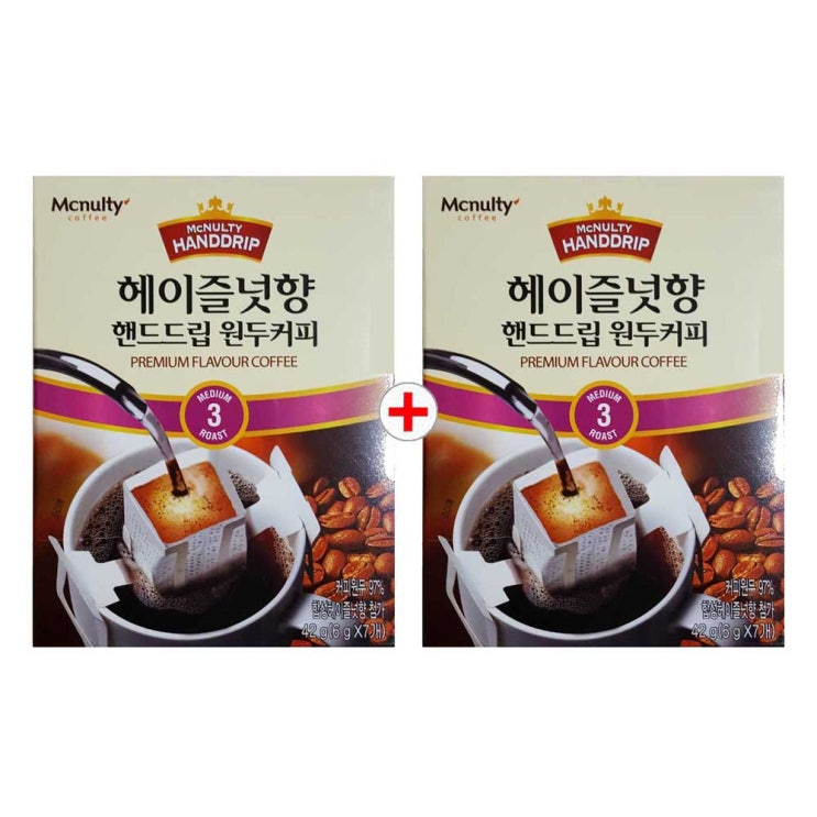  맥널티 11 헤이즐넛향 6gx7개입 핸드드립 원두커피 6g 14개입