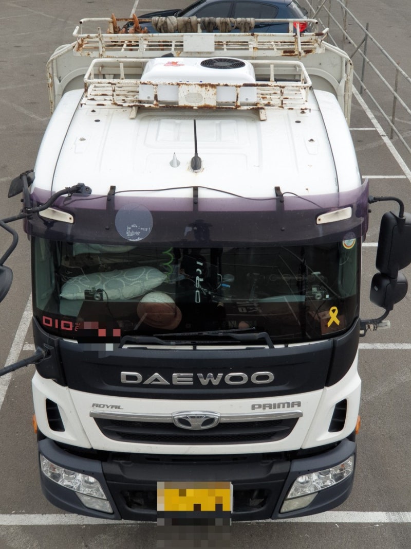 타타대우 프리마 Haier 하이얼 무시동에어컨 설치 : 네이버 블로그