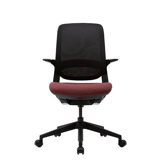   시디즈 본사 T250F 학생용 메쉬의자회전형 패브릭레드빈