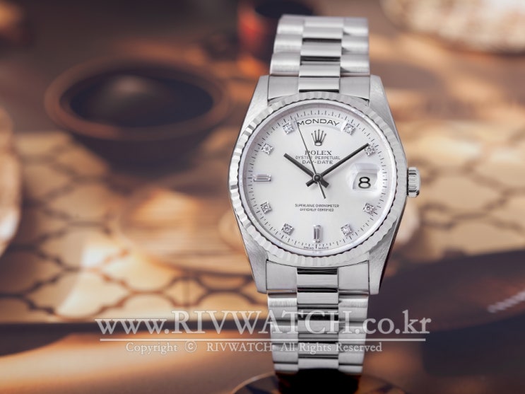  [리브와치 본점] ROLEX / 데이-데이트 36 실버-10P (18239 A)