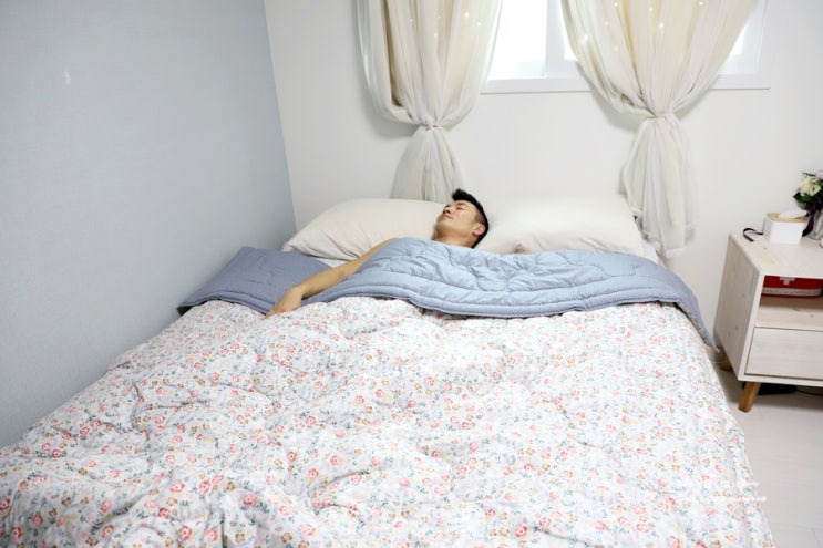  차렵이불 바꾸고 봄맞이해요! 산뜻한 메리퀸 양모이불