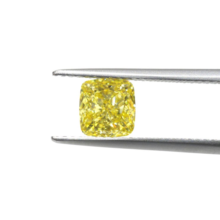 GIA 팬시 칼라 1.66캐럿 인텐스 옐로우다이아몬드
