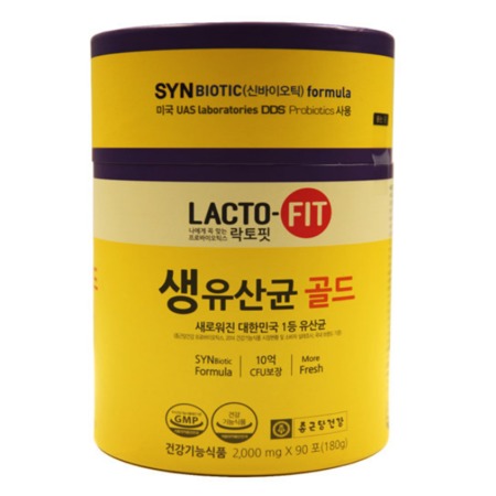  멸치쇼핑종근당건강 락토핏 생유산균 골드 2g x 90포 상세페이지 참조