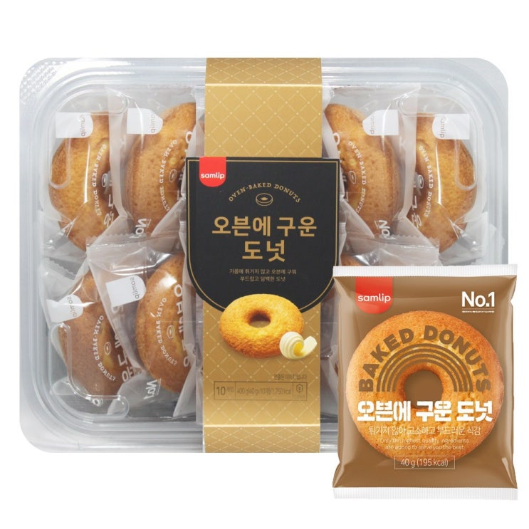   삼립 SL012오븐에구운 도넛 40gx10봉1박스 1박스