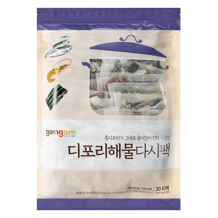 (로켓배송)곰곰 진한 국물용 디포리해물 다시팩, 540g, 1개 추천해요 (로켓배송)곰곰 진한 국물용 디포리해물 다시팩, 540g, 1개 추천해요