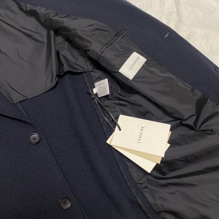 르메르(LEMAIRE) 17FW 니트 자켓 미드나잇 블루 REVIEW / 저지자켓 / 미니멀 / KNIT JACKET