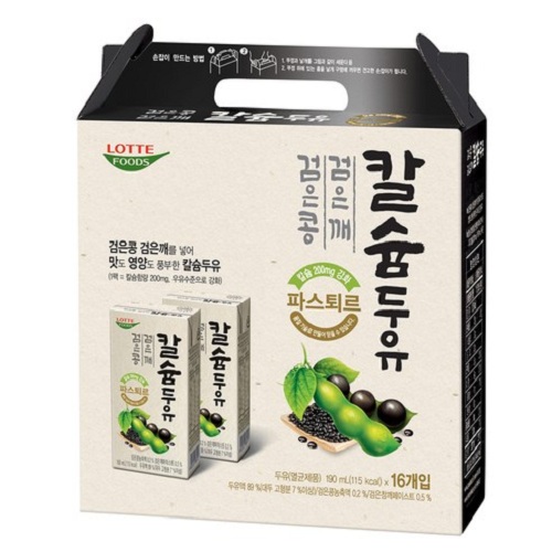  파스퇴르 검은콩 검은참깨 칼슘두유 190ml 32팩