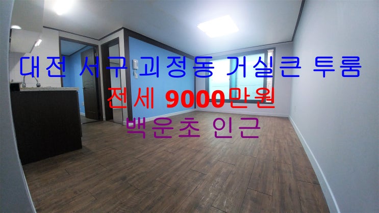 대전 서구 괴정동 백운초 인근에 있는 깔끔한 투룸 전세 매물입니다 ^^