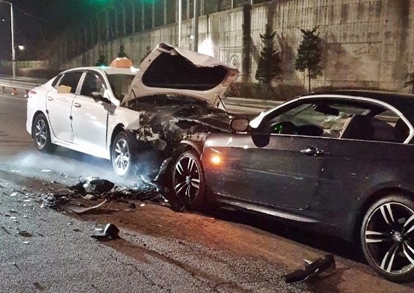  부천 원미동 만취상태 음주운전 BMW차량 역주행 사고로 60대 택시기사 사망