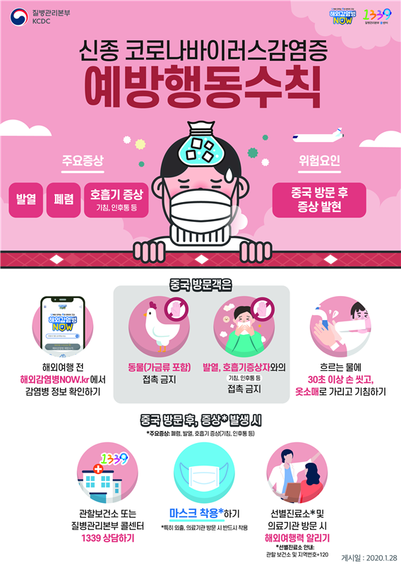  코로나바이러스(코로나19) 예방법 알고가자!!