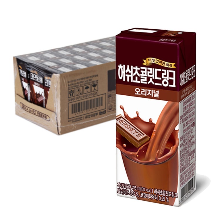 매일유업 허쉬 초콜릿 드링크 오리지날 235ml x24팩 24팩