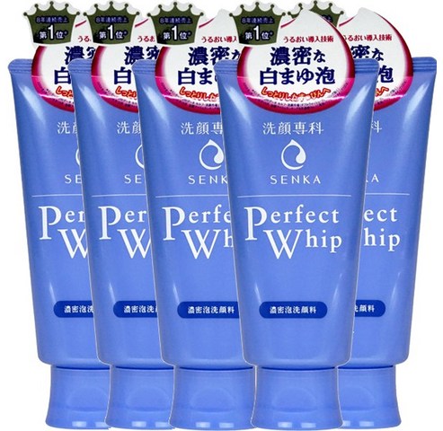  폼/젤/비누 대박 좋은 시세이도 센카 퍼펙트휩 폼클렌징 120g, 5개 BEST