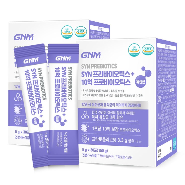 (로켓배송)GNM자연의품격 10억 생 유산균 + 프리바이오틱스 30p, 5500mg, 2개 추천해요