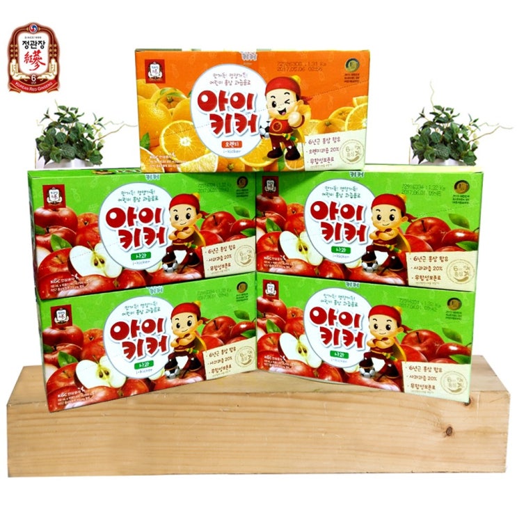  정관장 아이키커 50팩 어린이음료, (사과4+오렌지1) 50개, 1개